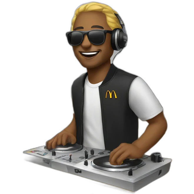 mcdonalds djing emoji