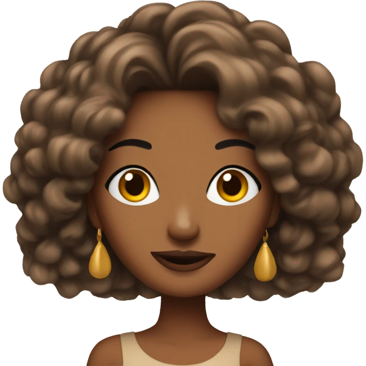 Sassy brown woman with long nails  emoji