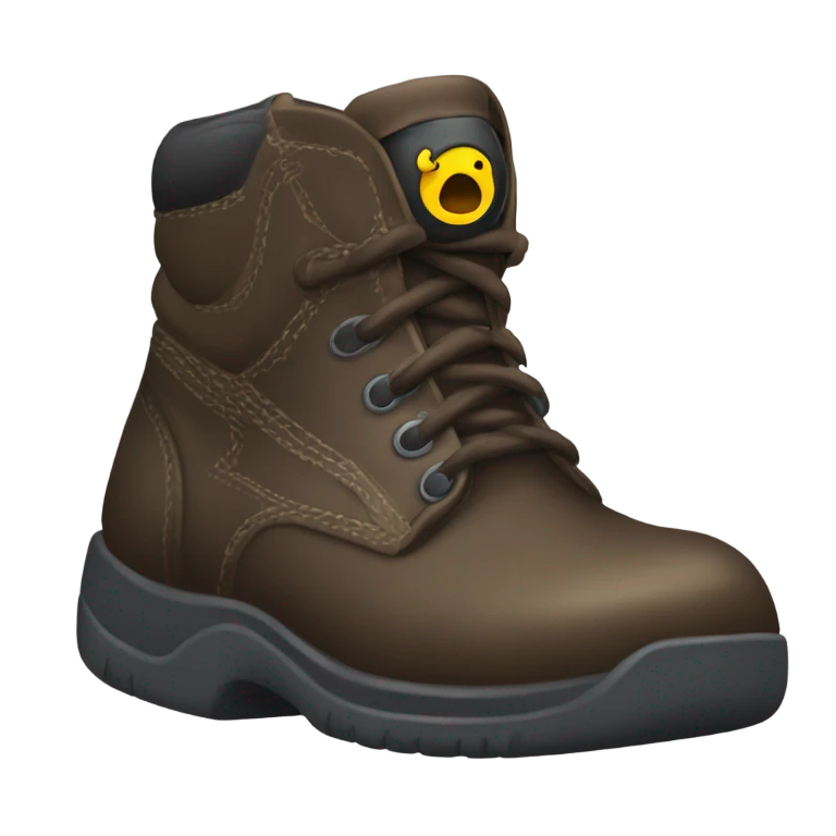 haz una bota de calzado de seguridad emoji