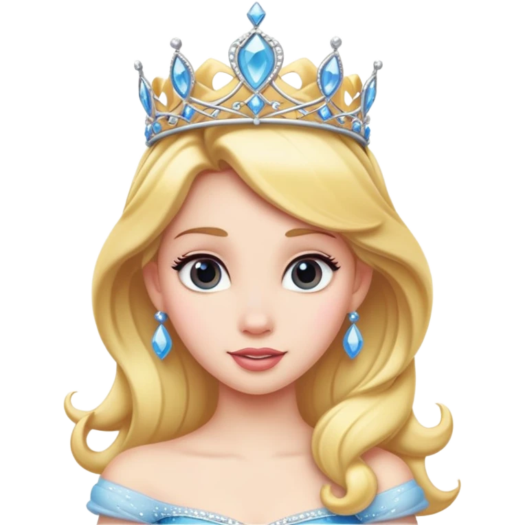 Disney princess with tiara emoji