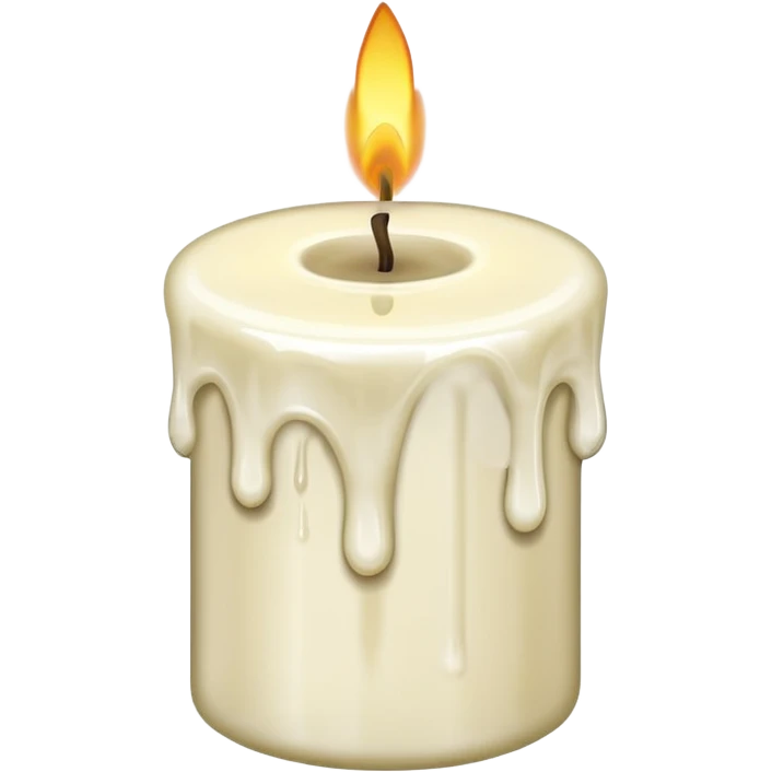 Leaning Candle dripping wax emoji
