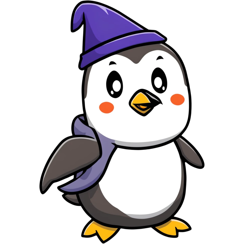 penguin wizard emoji