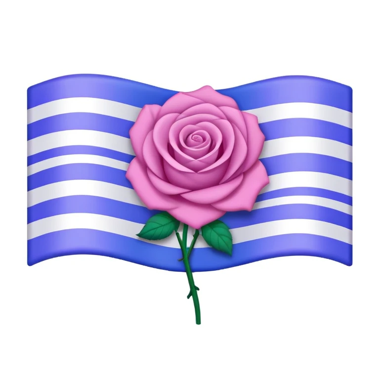 Drapeau rose bleu et violet  emoji