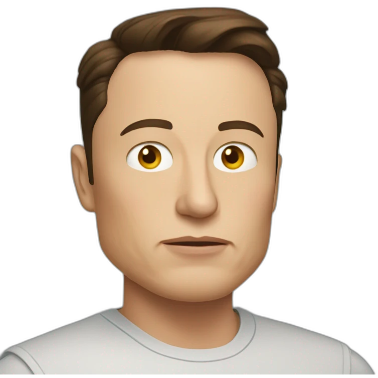 Serious Elon musk emoji