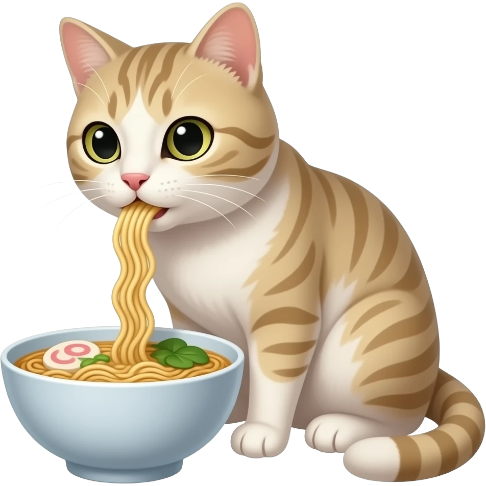 Ramen cat emoji