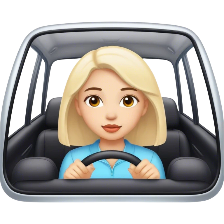 girl and car  emoji
