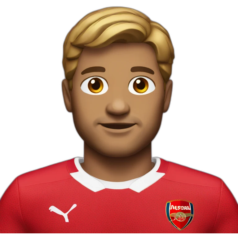 Arsenal red home shirt emoji