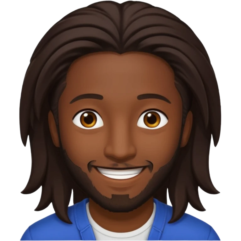 Omarion with long dark brown hair emoji