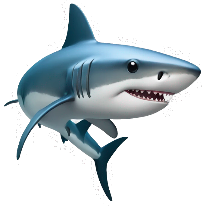 Requin choqué emoji