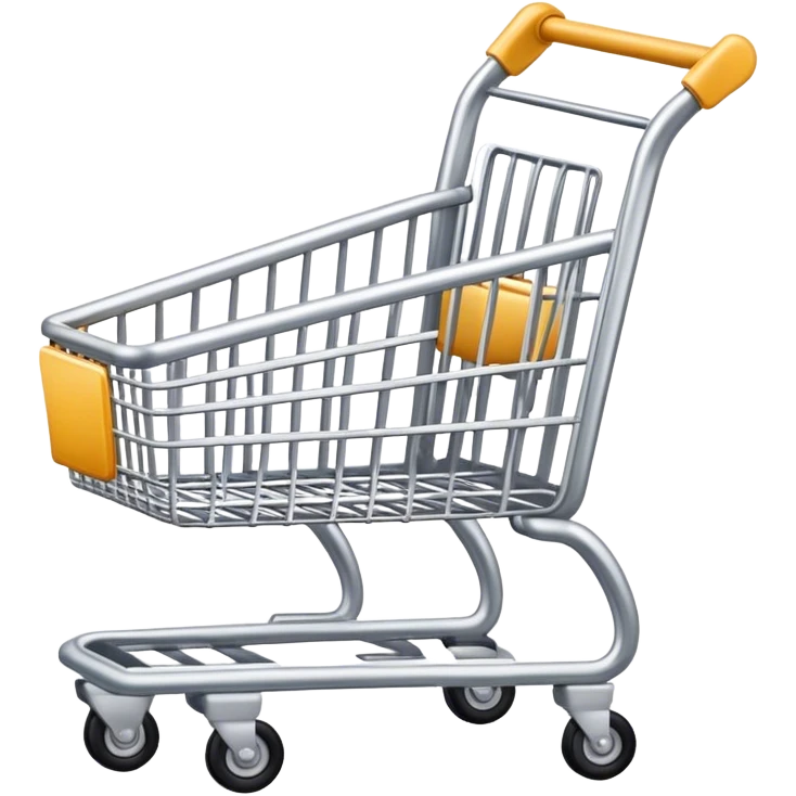 aesthetic clean girl emoji of a shopping cart emoji