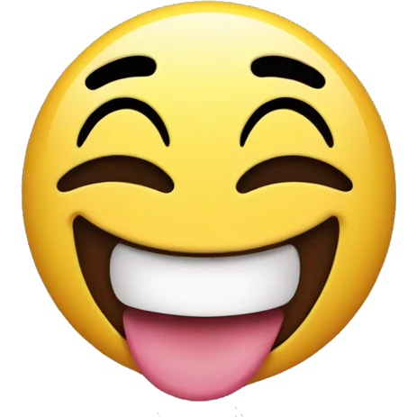 Smiley sticking out his tongue emoji