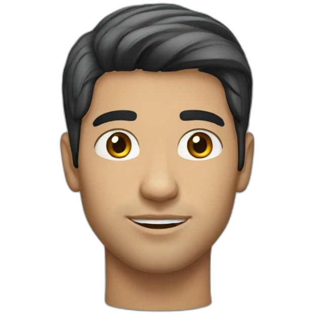 brazilian-white-guy-straight-black-hair emoji