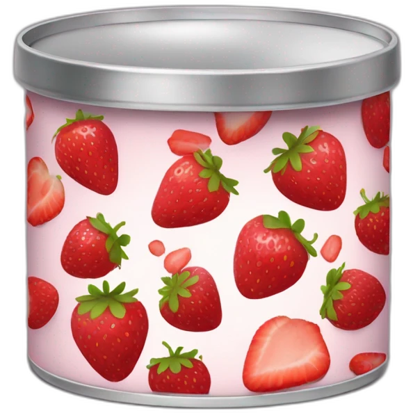 A can of strawberry jam emoji