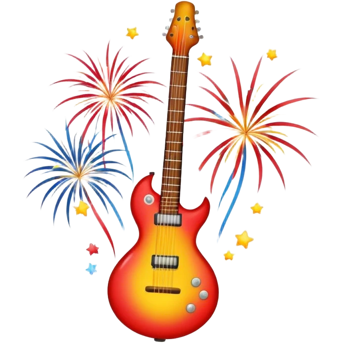 light blue fireworks music emoji