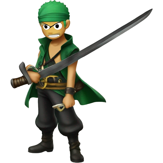 Pirate hunter Roronoa Zoro  emoji