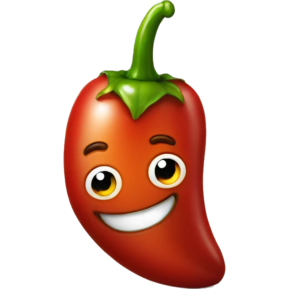 chili pepper smiling emoji