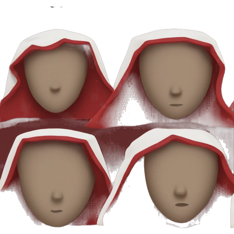faceless mannequin red  cape emoji