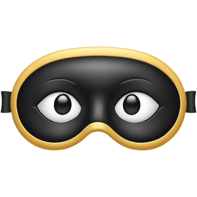Blindfold – soft black eye mask emoji