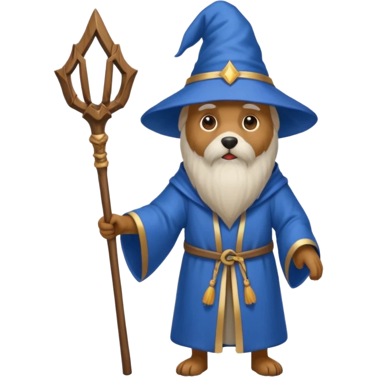 Dog wizard emoji