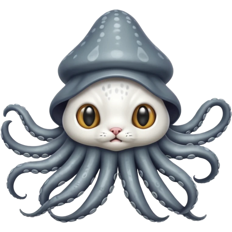 cat head on a squid body emoji