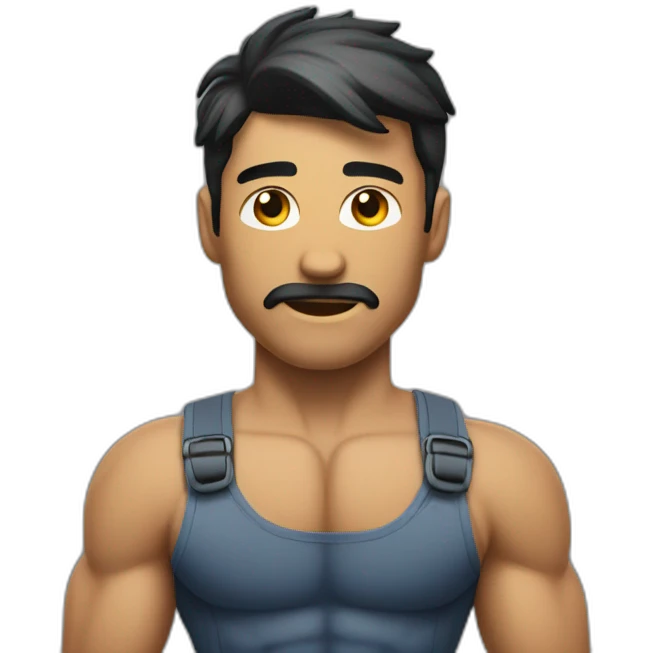 Corps homme musclé emoji