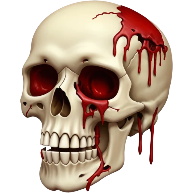 3D rotting corpse jumping in the air. In the style of your bloody skull art. More blood emoji