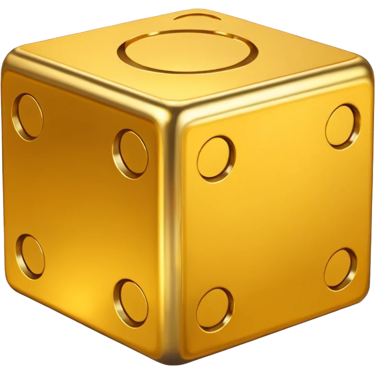 golden cube  emoji