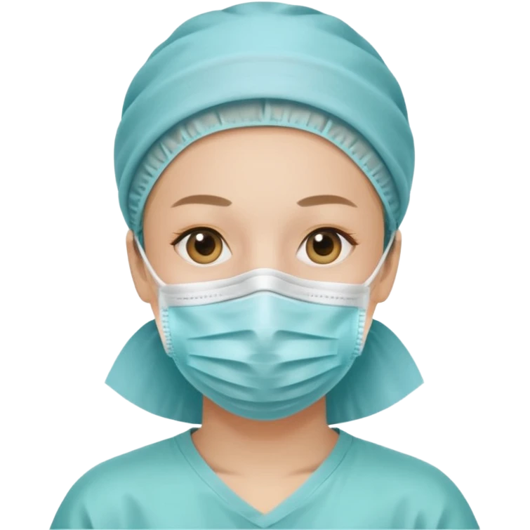 une personne avec un masque covid emoji