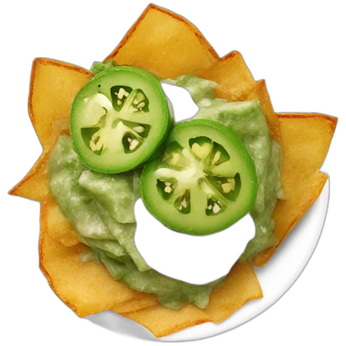 Plato de Chilaquiles verdes emoji
