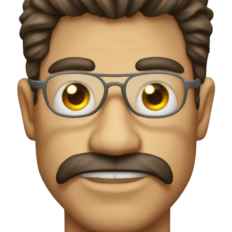 Demonio con lentes emoji