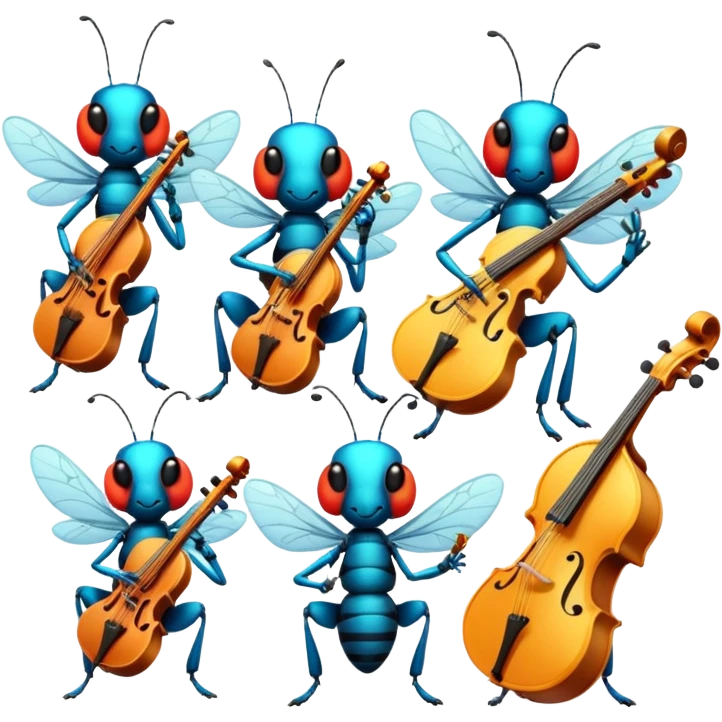 Musician Insects emoji