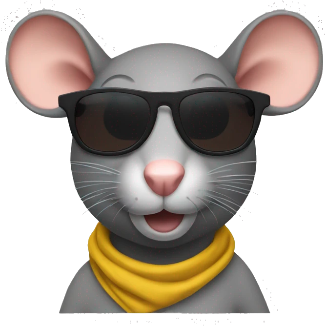 Rat sunglasses emoji