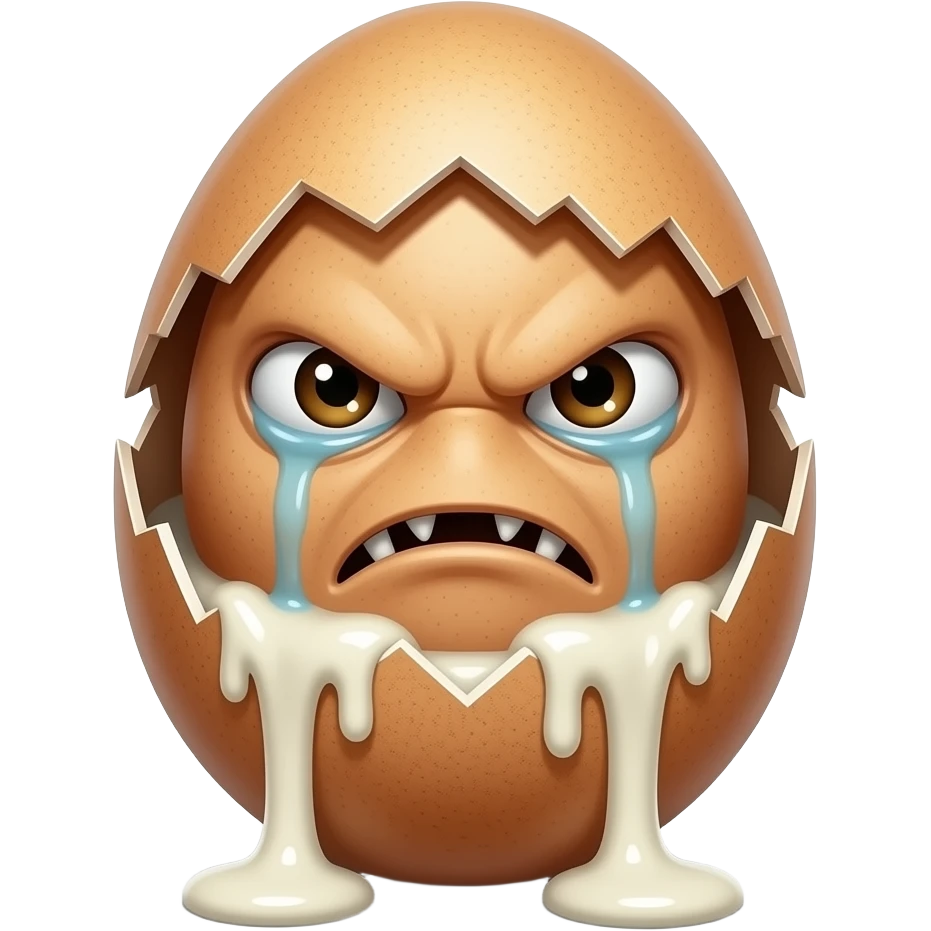 egg fiend evil criying monster emoji