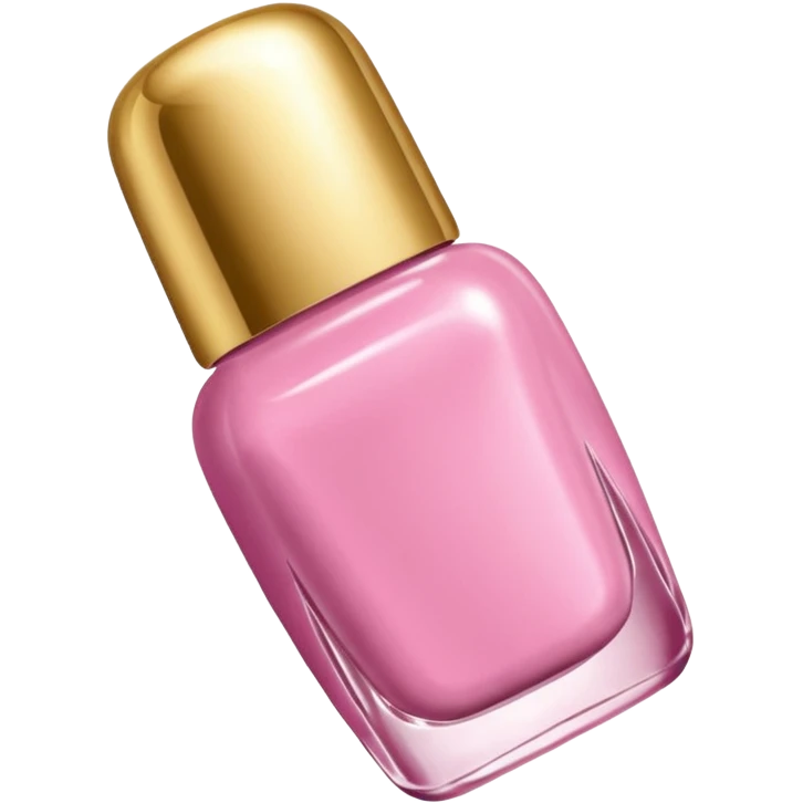 gold rococo pink inflatable puffy nail polish emoji