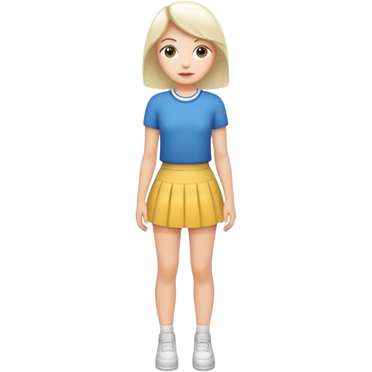 white very short skirt emoji