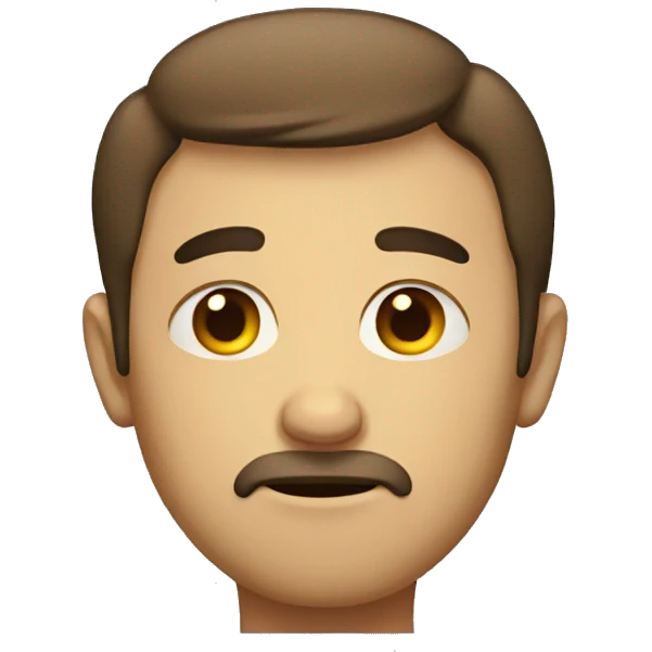 a sad man emoji