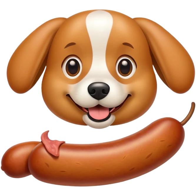 Perro con salchicha emoji
