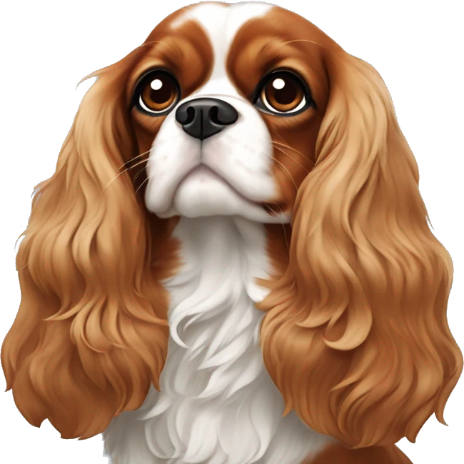cavalier king charles spaniel cute emoji