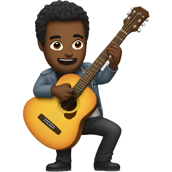 Glen House playing guitar emoji