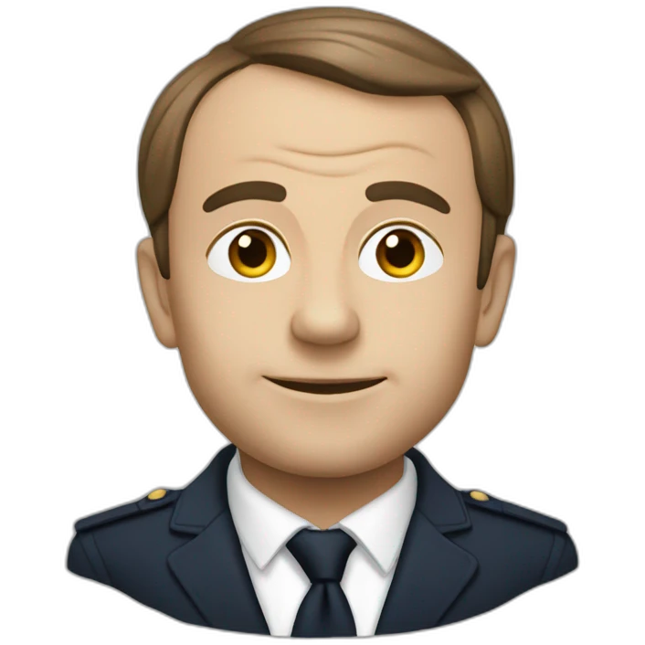 Macron sur Poitiers.e emoji
