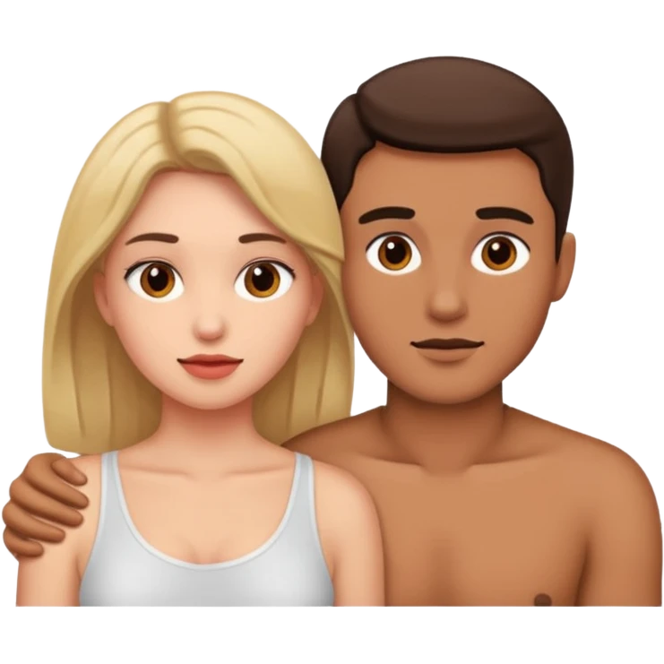 À naked man and woman naked doing sex naked emoji