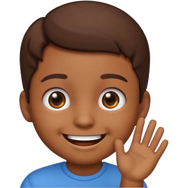 Cute kid emoji brown emoji