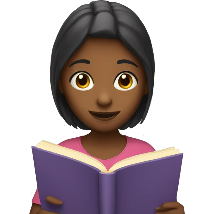 girl reading emoji