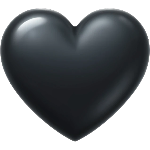 black heart emoji