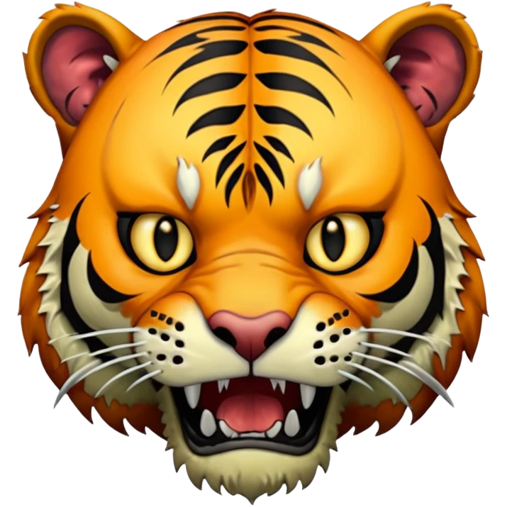 Zombie tiger emoji