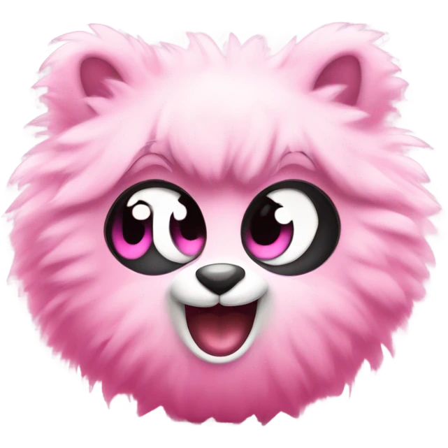 Kawaii pink color emoji