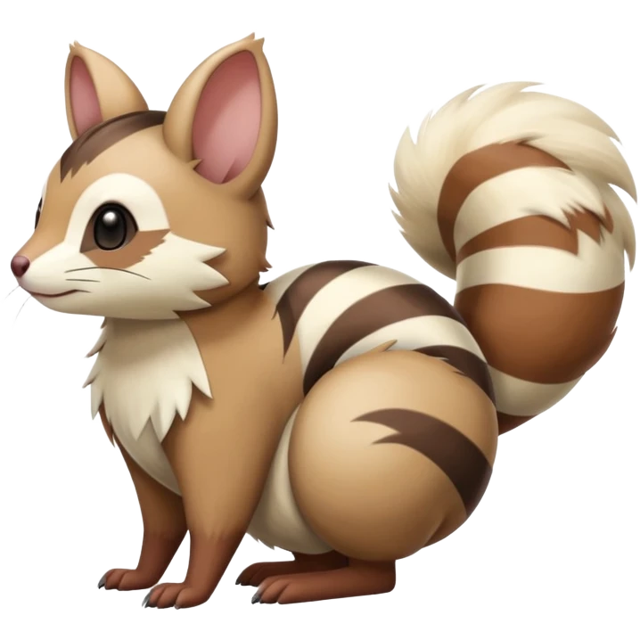 Furret-Linoone-Hybrid (Full body) emoji