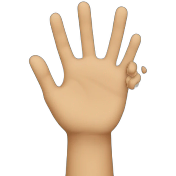 raising hand emoji
