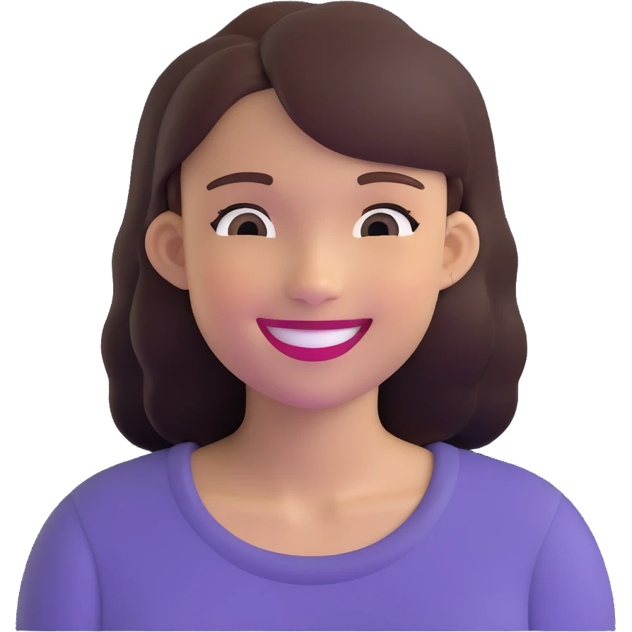 joyful young woman emoji