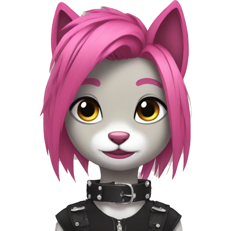 Anthro Punk Fursona Collar  emoji